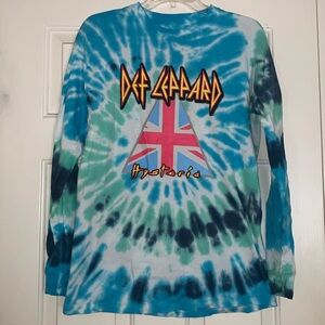 Def Leppard Tie Dye Long Sleeve
